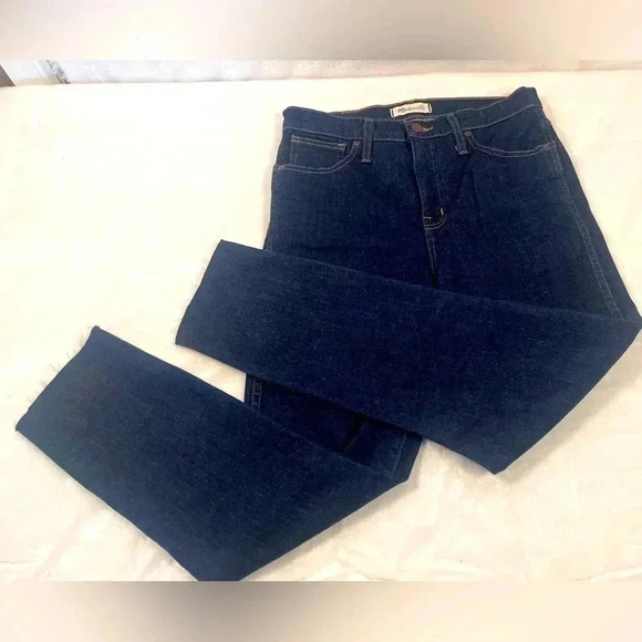 Madewell 10" High Rise Skinny Jeans with Raw Leg Hem - Picture 1 of 11